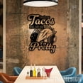 thumbnail image 3 of Craftnamesign Feed Me Tacos and Tell Me I'm Pretty Metal Sign, Tacos Sign, Tacos Shop Decor, 3 of 5