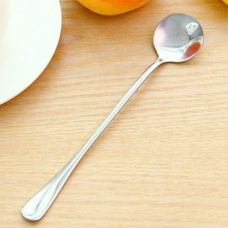 

Mittory Deal Long Handle Tea Coffee Spoons Ice Cream Cutlery Stainless Steel Nt