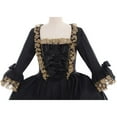 thumbnail image 6 of Women's Queen Marie Antoinette Rococo Ball Gown Gothic Victorian Dress Black, 6 of 7