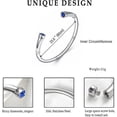 thumbnail image 2 of Shiny Birthstone Urn Bracelet Cremation Bracelet for Ashes Memorial Ashes Bracelet Openable Cuff Urn Bangle Bracelet, 2 of 7