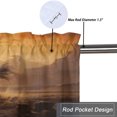 thumbnail image 5 of Western Horse Curtain Valances Wild Animal Sunset Running Horse Desert Window Treatment for Living Room Bedroom Bathroom 54 by 18 in, 1 Panel, 5 of 6