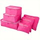 thumbnail image 2 of DEKAXID Juego de 6 cubos de embalaje premium: artículos imprescindibles de viaje ultraorganizados con compartimento impermeable, organizadores de equipaje que ahorran espacio para ropa, cosméticos y, 2 of 7