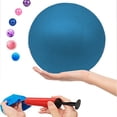 thumbnail image 5 of Mini pelota de ejercicio, pelota de yoga, pelota de pilates, pelota dobladora pequeña, pilates, yoga, entrenamiento básico y fisioterapia, mejora el equilibrio (hogar, gimnasio y oficina), azul, 5 of 5