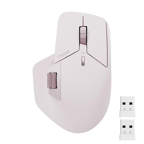 Ratón Inalámbrico Rapoo MT760 Bluetooth 5.0 2.4GHz 4K DPI Rosa