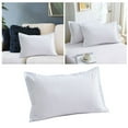 thumbnail image 2 of Brushed Flannel Pillowcase Set Soft Breathable Bedding Standard Size 20x30 Inches White, 2 of 7