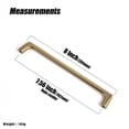 thumbnail image 4 of Goo-Ki Champagne Bronze Cabinet Pulls with 7.6''(192mm) Hole Centers, Modern Style Zinc Alloy Cabinet Handles for Dresser,Wardrobe,Cupboard- 6 Pack, 4 of 7