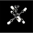 thumbnail image 1 of Living District LD8003D17BLA Axel 6 Lights Black Flushmount, 1 of 2