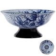 thumbnail image 1 of Elegant Ceramic Footed Fruit Bowl, Chinese Style Dessert Tray for Home or Restaurant, Versatile Storage for Fruits, Snacks, and Baked Goods, Easy to, 1 of 4