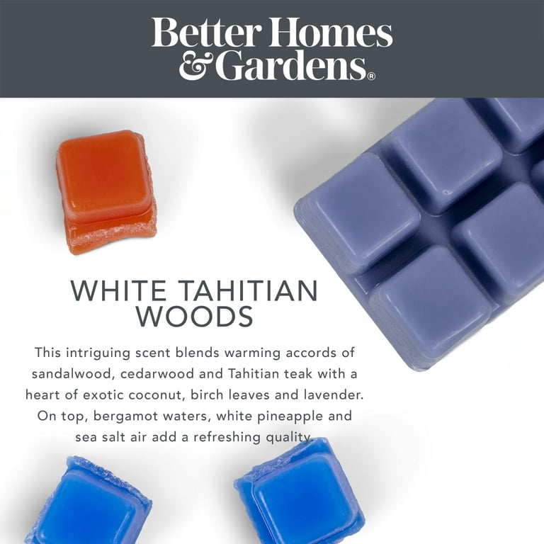 Better Homes & Gardens White Tahitian Woods Scented Wax Melts 2.5