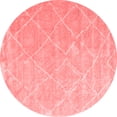 thumbnail image 1 of Ahgly Company Indoor Round Trellis Red Modern Area Rugs, 7' Round, 1 of 4