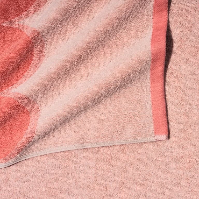 Beautiful by Drew Barrymore 6-Piece Scallop Bath Towel Set, Rose photo 3