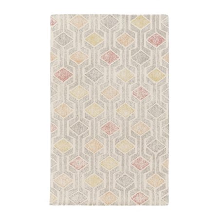 4 X 6 Harmonic Shades Of Gray Barn Red Peachy Orange And