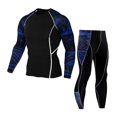 thumbnail image 1 of Minnieouse Ropa de hombre, camiseta de compresión plegable transpirable, mallas, Top de manga larga, chándal ligero, ropa de Fitness de cuello conjuntos de ropa Tipo 3 Minnieouse AP013620-03, 1 of 6