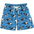 thumbnail image 1 of Boys Swim Trunks Beach Board Shorts Quick Dry Toddler Swimsuit Bathing Suits with Mesh Lining, 1 of 6