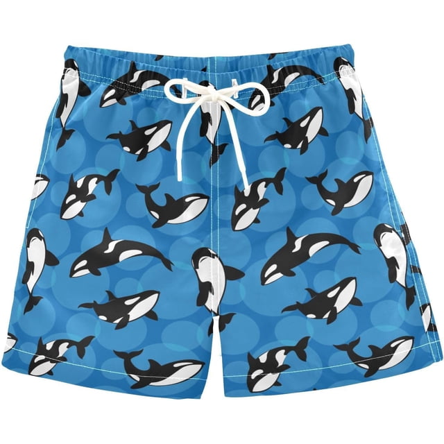 Boys Swim Trunks Beach Board Shorts Quick Dry Toddler Swimsuit Bathing Suits with Mesh Lining