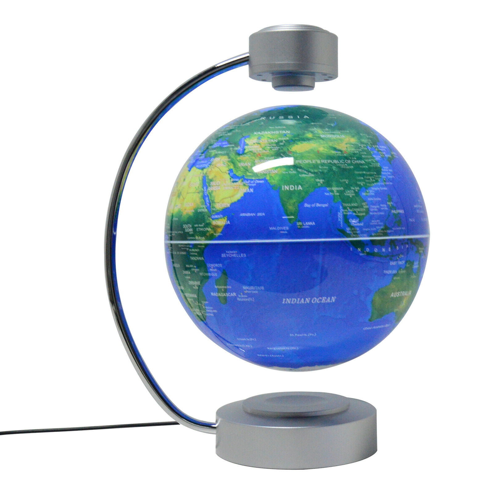 Educational Gifts for Kids Office Desk Display Magnetic Levitating Rotating Planet Earth Ball Blue Floating Globe Home Office Desk Decoration