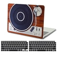 thumbnail image 1 of Hard Case for MacBook Air 13 inch 2018 - 2022 Release A2337 m1 m2 A2179 A1932 & Black Keyboard Cover, Vintage Music Player, 1 of 6