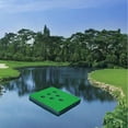 thumbnail image 4 of Alfombra verde de golf flotante para piscina, juego de patio trasero de golf acuático, juego de simulador de patio trasero de césped verde para putt 55x55CM Seis agujeros Macarena Verde de golf flotante, 4 of 8