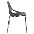 thumbnail image 2 of LeisureMod Modern Asbury Dining Chair with Chromed Legs-Color:Taupe, 2 of 7