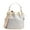 Brass/ Stone Ivory, variant on Coach Ladies Signature Jacquard Field Bucket Bag