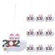 thumbnail image 1 of 2020 Adornos navideños Cuarentena Familia de 2 Adornos colgantes para árboles de Navidad Papá Noel M Abanopi Adornos, 1 of 7