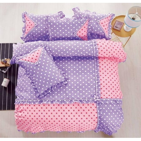 Polka Dot Cotton Touch Comforter Set W Sheet High Quality