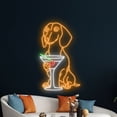 thumbnail image 5 of Handmadetneonsign Dachshund Drinking Martini Neon Sign, Dachshund Dog Art Decor, Martini Wall Decor, 5 of 5