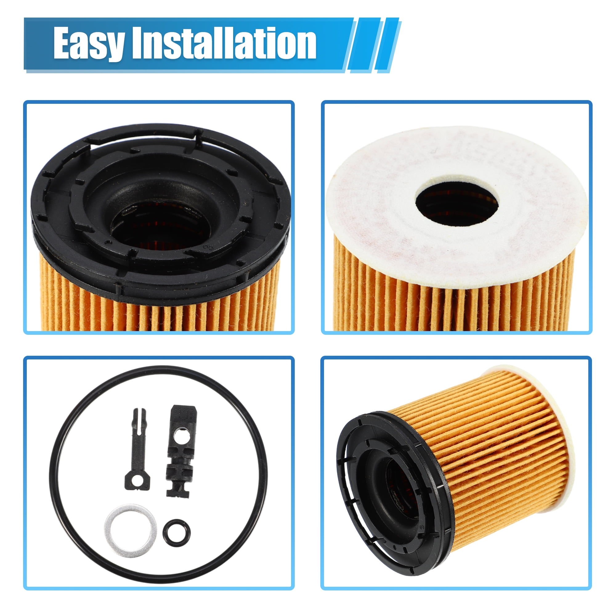 Unique Bargains 4 Set Engine Oil Filter No.26350-2M000 for Kia K5 2021 2022 for Kia Rio 2020 2021 for Kia Sorento 2023