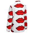 thumbnail image 5 of Lips! Long Sleeve Blouse Woman Streetwear Casual Shirts Summer Oversize Woman Streetwear Clothing Birthday Present, 5 of 7