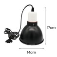 thumbnail image 2 of Reptile Heat Lamp Fixture Heat-Resistant Deep Dome Reptile Light Fixture with Power Cable, 2 of 9