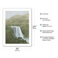 thumbnail image 2 of Wailua Falls - Kauai Hawaii - Vintage Hand Colored Postcard c.1927 - Fine Art Matte Paper Print (Unframed) 18x24in, 2 of 4