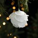 thumbnail image 2 of Decoración navideña de espuma con pétalos blancos, polvo adhesivo, colgante para árbol de Navidad, accesorios decorativos para crear ambiente., 2 of 2