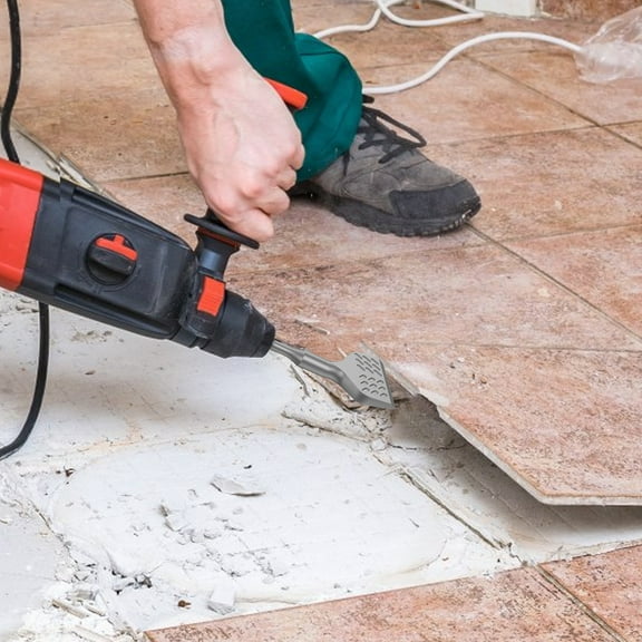 SDS Plus Tile Chisel Carbide Alloy Tile Removal Chisel Tool Wall and Floor Scraper for Standard SDS Plus Hammer Drill
