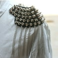thumbnail image 4 of Necvior Vintage Studded Brooch Epaulet Punk Point Tapered Rivet Tassel Epaulettes Gifts, 4 of 17