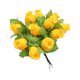 thumbnail image 1 of Naiovety Cabezas de flores artificiales, Mini ramo de rosas, hogar, boda, guirnalda DIY, plantas falsas, arreglo de fiesta, suministros de Kits de decoración para fiestas Amarillo oscuro, 1 of 6