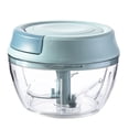 thumbnail image 2 of Ludlz Manual Garlic Masher Detachable Transparent Food Grade Safe High Efficiency Garlic Mincer Chopper with Container Kitchen Onion Vegetable Cutter, 2 of 8