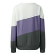thumbnail image 5 of 2DXuixsh Chandail en Molleton pour Femmes Col Rond Manches Longues Chandail en Molleton Uni Décontracté Mignon Haut Manches Longues Mode Ample Pp1 Taille P, 5 of 5