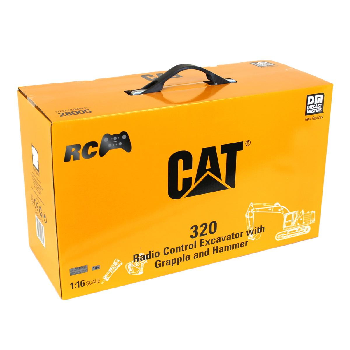 Diecast Masters 1/16 Radio Control Caterpillar 320 Excavator with Bucket, Grapple and Hammer 28005