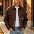 thumbnail image 5 of Thousandth Men's Denim Jacket Classic Trucker Jean Coat Button Down Outerwear Long Sleeve Vintage Style Casual Streetwear for Fall, 5 of 6
