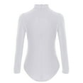 thumbnail image 2 of TiaoBug Kids Boys Shiny Rhinestone Latin Ballet Dance Gymnastics Leotard Long Sleeve Bodysuit White 10, 2 of 5