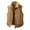 Khaki, variant on ZCFZJW Men's Winter Thicken Warm Corduroy Vest Casual Sherpa Fleece Lined Full Zip Lightweight Vest Outerwear Soft Cotton Travel Jackets Army Green XL