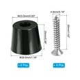 thumbnail image 2 of Uxcell Cutting Board Feet, 4 Pack Feet Bumpers Non Slip Bumper Pads with Stainless Steel Screws (0.26"Wx0.98"H), 2 of 6