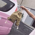 thumbnail image 2 of Canvas Backpack Drawstring Backpack Casual Backpack Drawstring Pocket Bag Fashion Small Bag Travel Day Pack for Women Men, 2 of 7