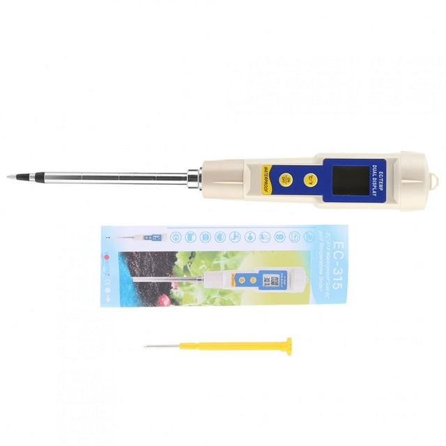 Soil EC Tester,Portable Mini Digital Soil Soil EC Meter Digital Soil Meter Ultra Responsive