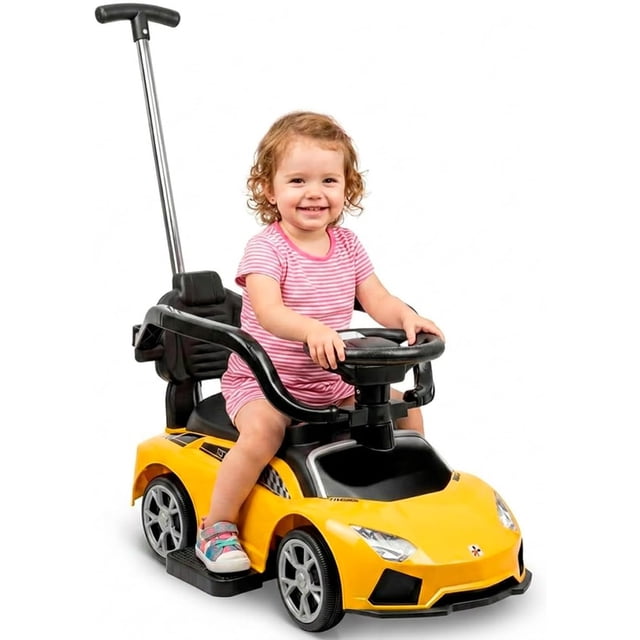 Carro Montable Con Bastón Mini Infantil Con Luz Para Niños