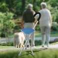 thumbnail image 4 of Asiento de bastón plegable con capacidad de 260 kg, antideslizante, 3 patas, silla con muletas portátil plegable Cuadrado Azul, 4 of 8