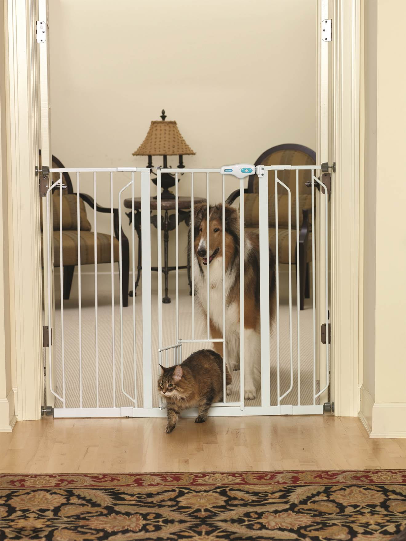 extra tall baby gate with door