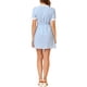 thumbnail image 3 of INSPIRE CHIC Vestido de Manga Corta Vintage con Panel de Contraste y Cuello Volante para Mujeres S Azul, 3 of 8