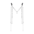 thumbnail image 2 of Visland Elegant Long Tassel Forehead Chain Alloy Rhinestones Simple Drop Headpiece for Gift, 2 of 7
