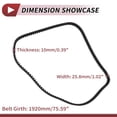 thumbnail image 4 of Correa de transmisión Unique Bargains para Harley Davidson XL1200C Sportster 1200 Custom 2007-2018 V-Belt No.4059107/4002407, 4 of 7